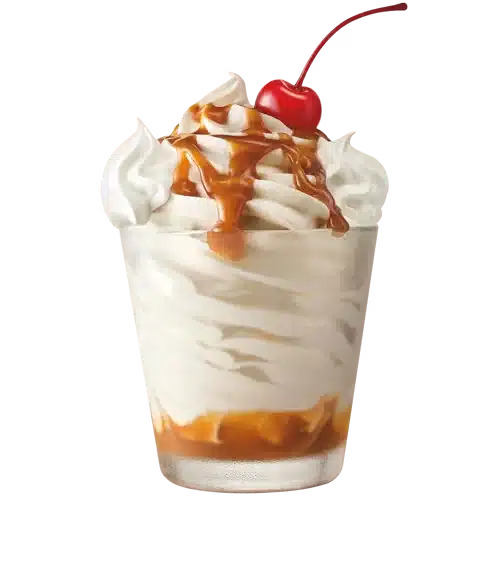 Sonic Menu Prices, Calories & Updated Deals 2026 113 Sweet Caramel Sundae with creamy vanilla ice cream drizzled in golden caramel sauce.