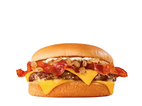 Sonic Menu Prices, Calories & Updated Deals 2026 54 “Garlic Butter Bacon Cheeseburger with a juicy beef patty, crispy bacon, melted cheese, and rich garlic butter on a toasted bun.”