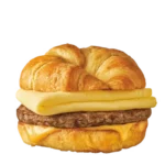 Sausage Egg and Cheese CroisSONIC: Delicious Breakfast 7 Buttery CroisSONIC sandwich with savory sausage, fluffy scrambled eggs, and melted cheese.