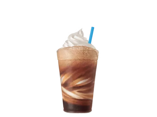 Sonic Menu Prices, Calories & Updated Deals 2026 69 Small Dr Pepper® Float with creamy vanilla ice cream and fizzy Dr Pepper® served in a clear cup.