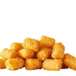 Bacon Breakfast Burrito Combo | Crispy Bacon, Fluffy Eggs & Melty Cheese 3 "Hot, crispy tater tots with a golden crunch outside and fluffy potato inside, perfect for snacking.