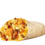 SuperSONIC® Breakfast Burrito Combo – A Bold, Satisfying Morning 4 Ultimate Meat & Cheese Breakfast Burrito™ packed with crispy bacon, savory sausage, fluffy scrambled eggs, and melted cheddar cheese wrapped in a warm tortilla.