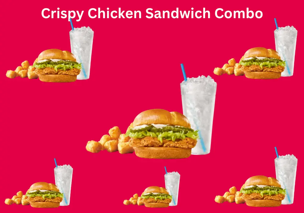 Sonic Crispy Chicken Sandwich Combo Guide 2025 1 Crispy Chicken Sandwich Combo with fries and drink. Juicy, crunchy chicken on a soft bun for a satisfying meal.